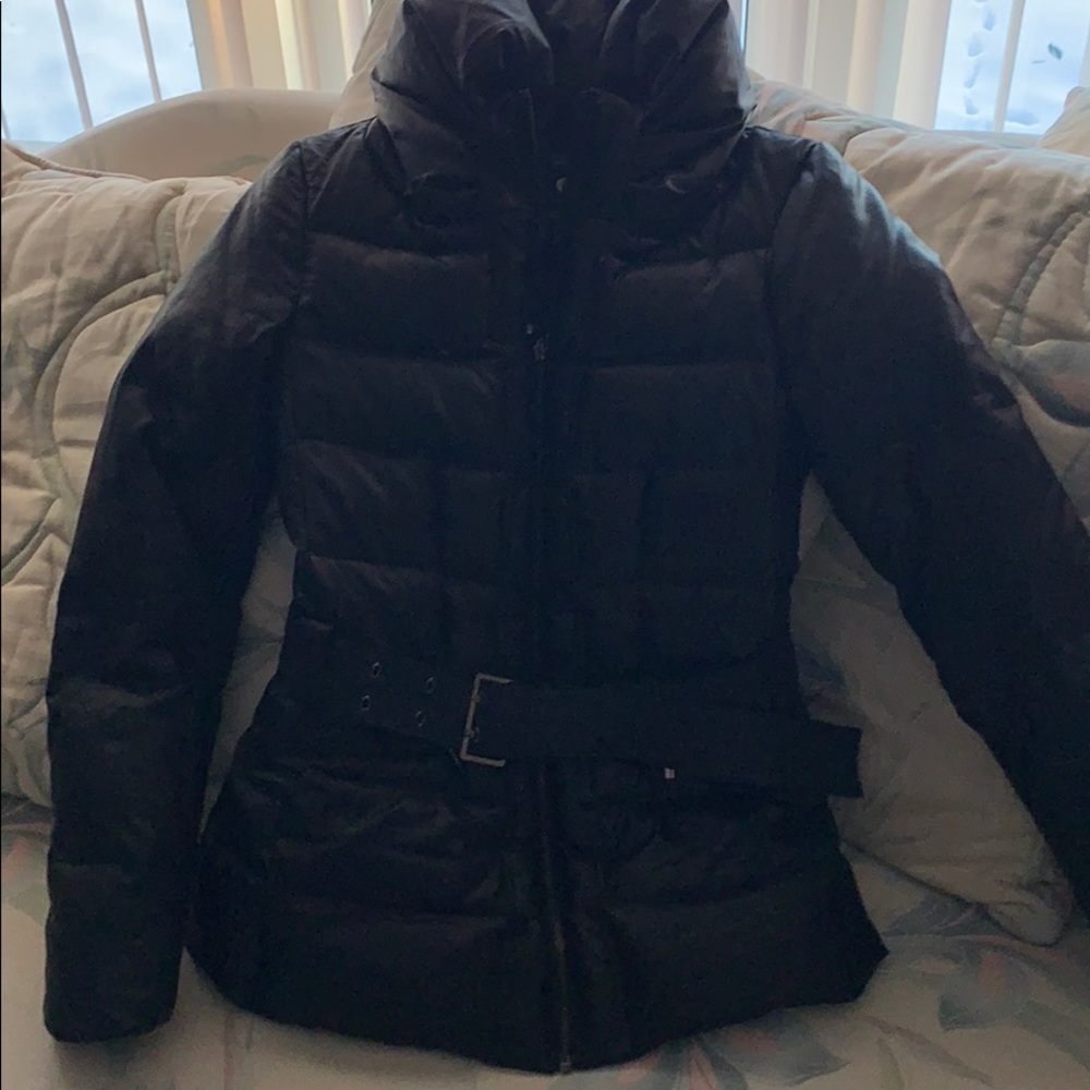 Zara XS down belted jacket